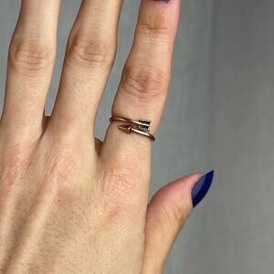 Dainty Copper Tone Arrow Shaped Wrap Ring Bohemian Jewelry Size 5 - 5.5 NWOT